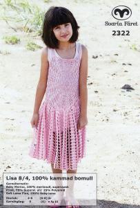 Lisa - Virkad Barn klänning