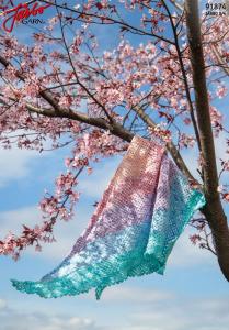 Pastellsommar - enkel virkad sjal