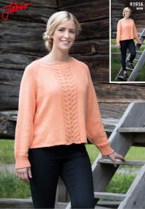 OVERSIZED DAMTRÖJA MED FIN FLÄTA