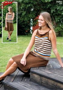 RANDIG TOP MED ENFÄRGAD KJOL