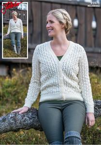 DAMKOFTA MED SPETSMÖNSTER