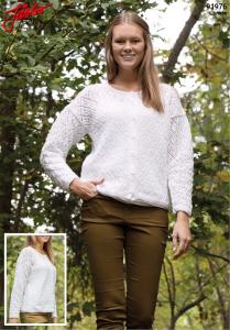 KLASSISK SPETSSTICKAD DAMKOFTA