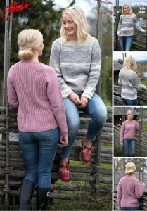 DAMTRÖJA MED FLÄTMÖNSTER BAK