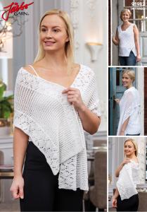 STINA – MÖNSTERSTICKAT LINNE & MATCHANDE SJAL