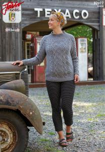 CAROLINA – DAMTRÖJA MED FLÄTOR