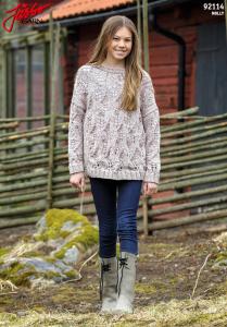 BLADMÖNSTRAD BARNTRÖJA