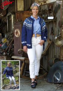 KOFTA MED MÖNSTERSTICKAT OK