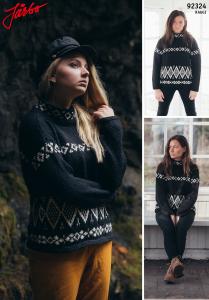 MÖNSTERSTICKAD TRÖJA MED STÅKRAGE