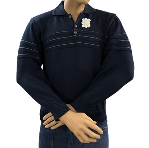 Blå tröja med krage