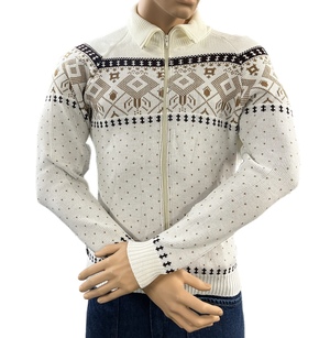 Stickad kofta med dragkedja