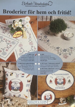 Broderikit – Dukar (29x29, 29x66 cm)