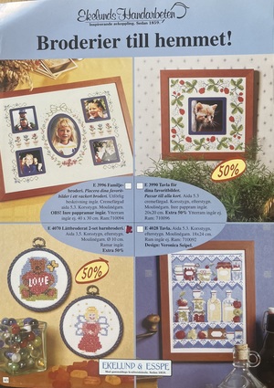 Broderikit – 2-set barnbroderi