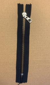 Metallblixtlås till gylf, 15 cm