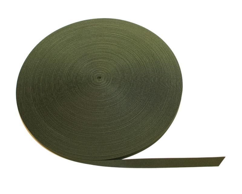 Polyesterband Militärgrön 20 mm