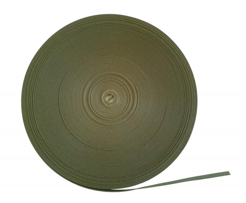 Polyesterband Militärgrön 10 mm