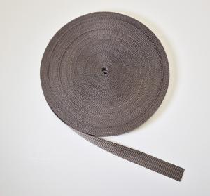 Hålband Polyester Grå 25 mm