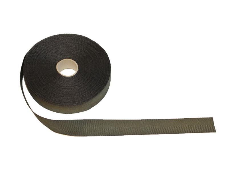 Kantband Polyester Militärgrön 25 mm