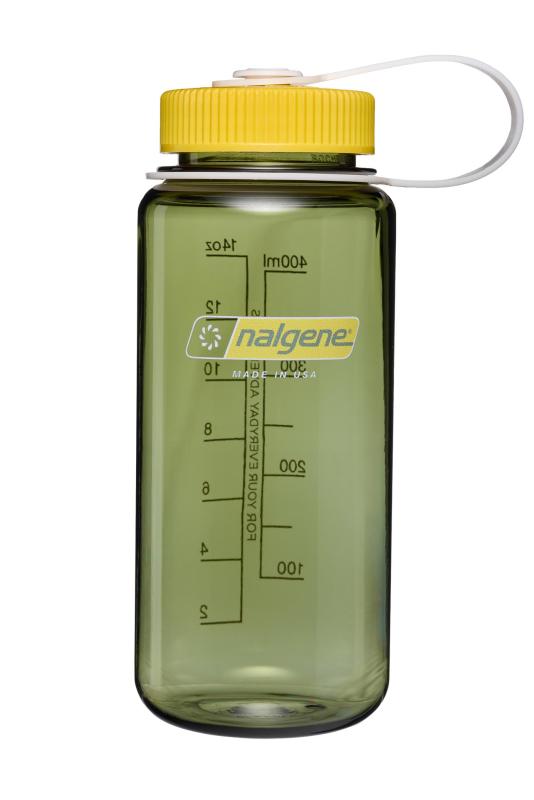 Nalgene Wide Mouth Bottle Sustain 0,5 L Oil Green With Freesia