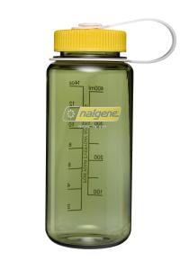 Nalgene Wide Mouth Bottle Sustain 0,5 L Oil Green With Freesia
