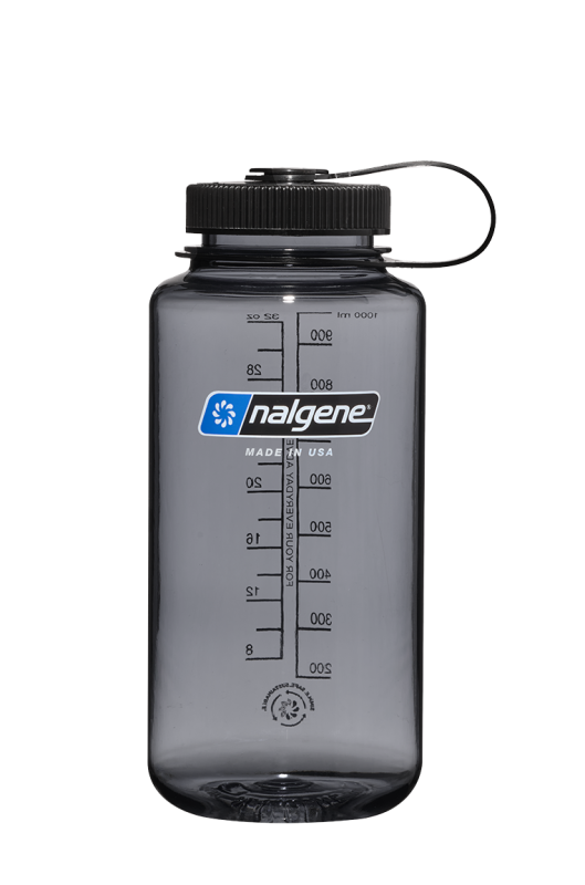 Nalgene Wide Mouth Bottle Sustain 1 L Grå & Svart