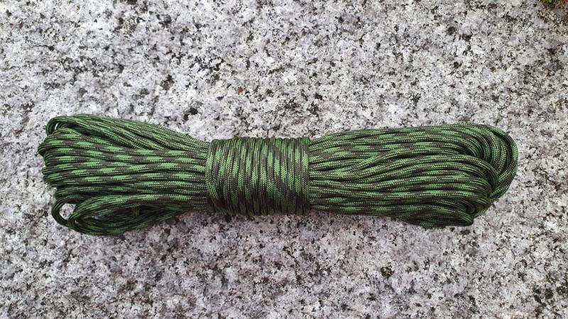 Paracord Type III 550 O.D. Moss 30 Meter