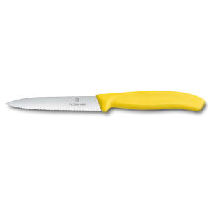 Victorinox Grönsak- & Skalkniv 10 cm Vågigt Blad Gul