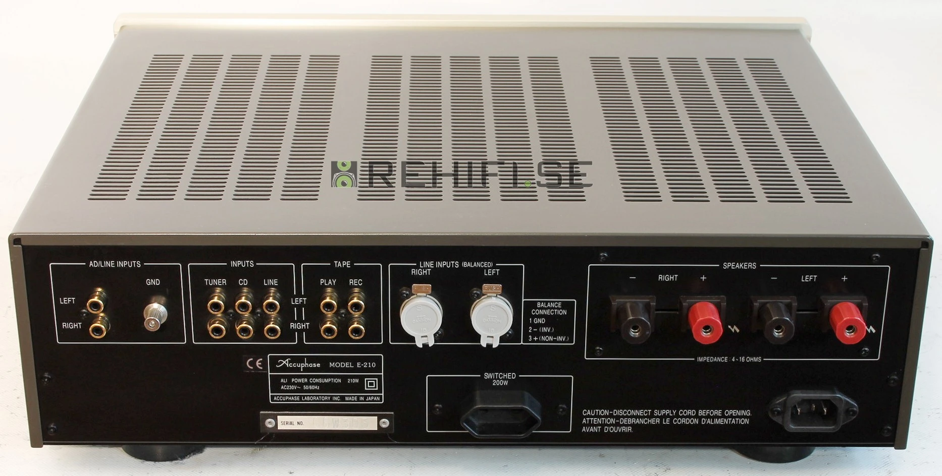 Accuphase E-210 begagnad förstärkare från Rehifi
