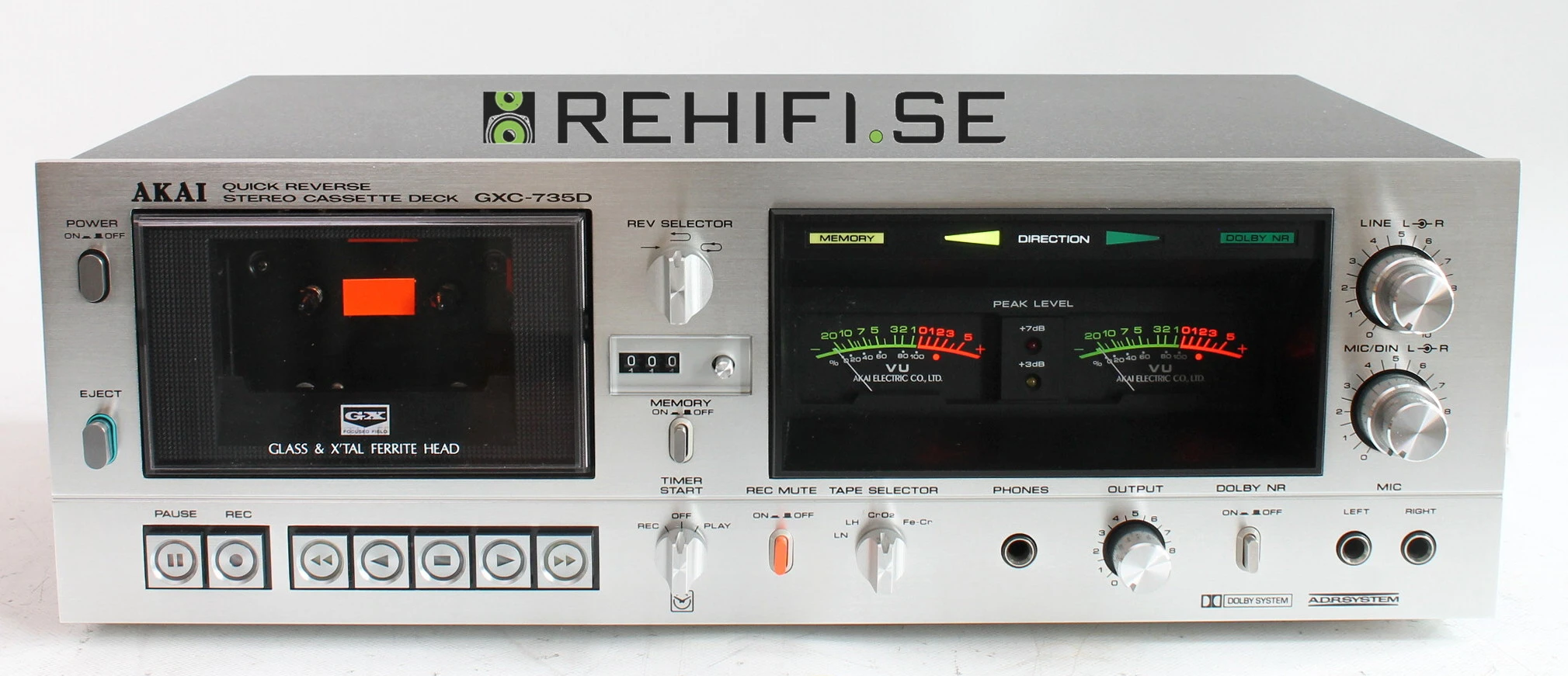 Akai GXC-735D begagnat kassettdäck från Rehifi