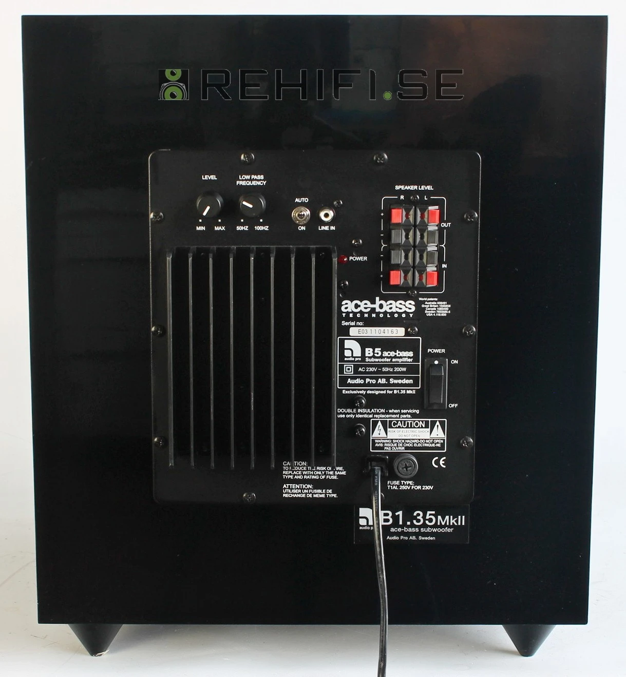 ACE-BASS B1.35 パワードサブウーファー エイブイ：Audio Pro サブウーファー B1.35 ace-bass