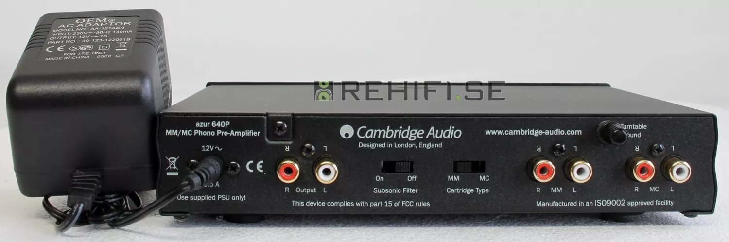 Cambridge Riaa Cambridge 640P begagnat RIAA steg från Rehifi