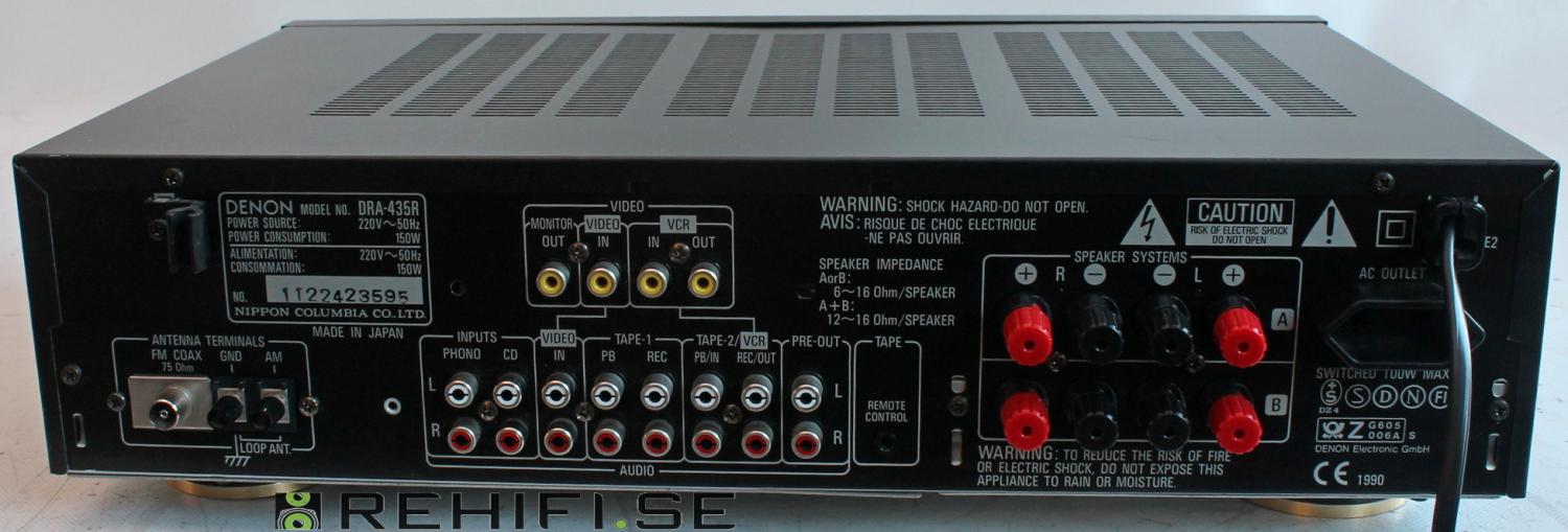 Denon DRA-435R begagnad receiver från Rehifi