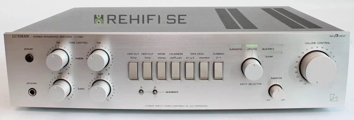 Amplificateur Intégré Luxman L-114A – Occasion Vintage, Bon état De Fonctionnement