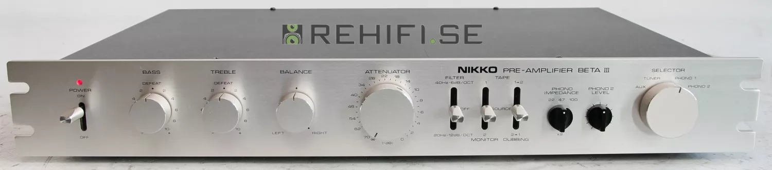 Nikko Beta III begagnat försteg från Rehifi