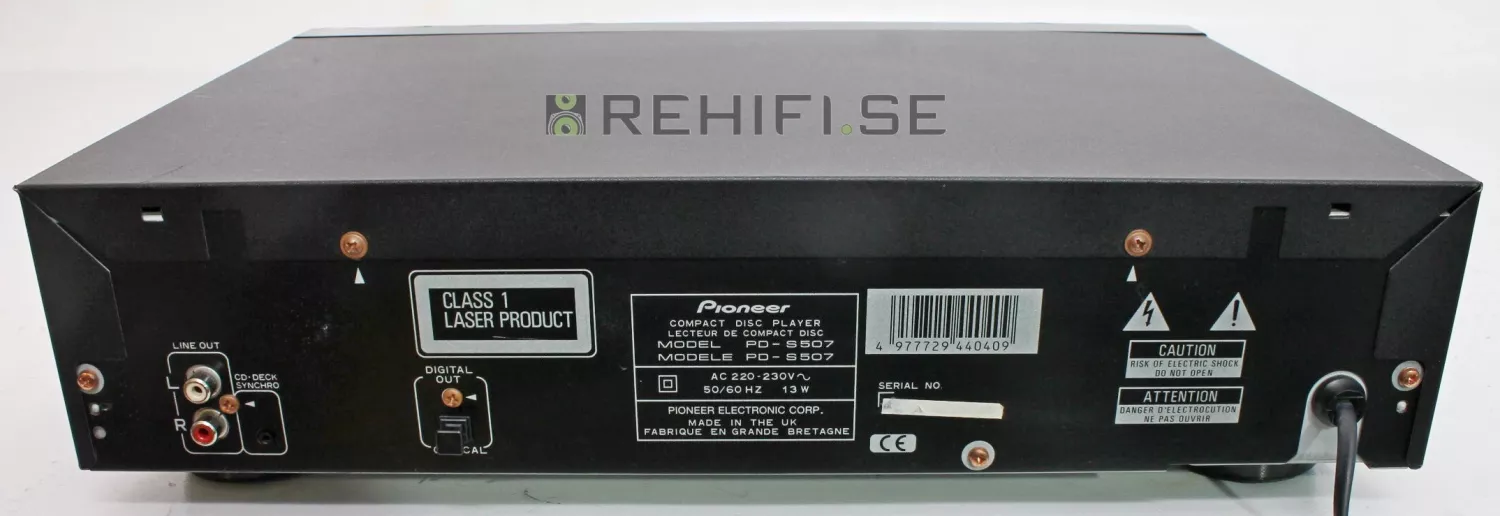 Pioneer PD S507 Begagnad CD Spelare Fr n Rehifi Pioneer PD S507 Begagnad CD Spelare Fr n Rehifi