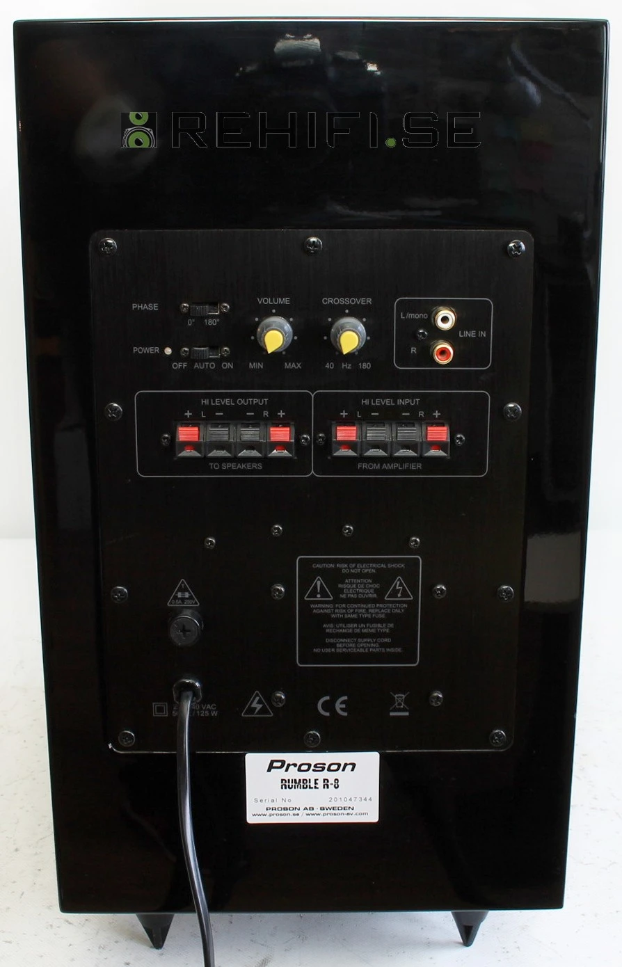 Proson Rumble R-8 begagnad subwoofer från Rehifi