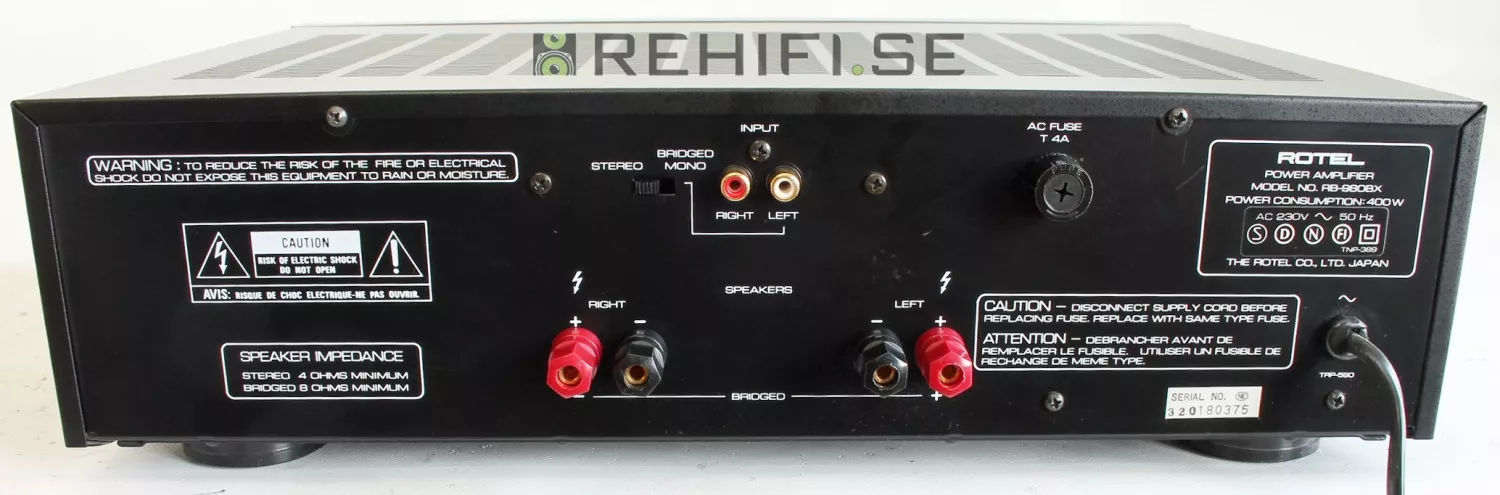 Slutsteget Rotel RB-980BX beggnat från Rehifi