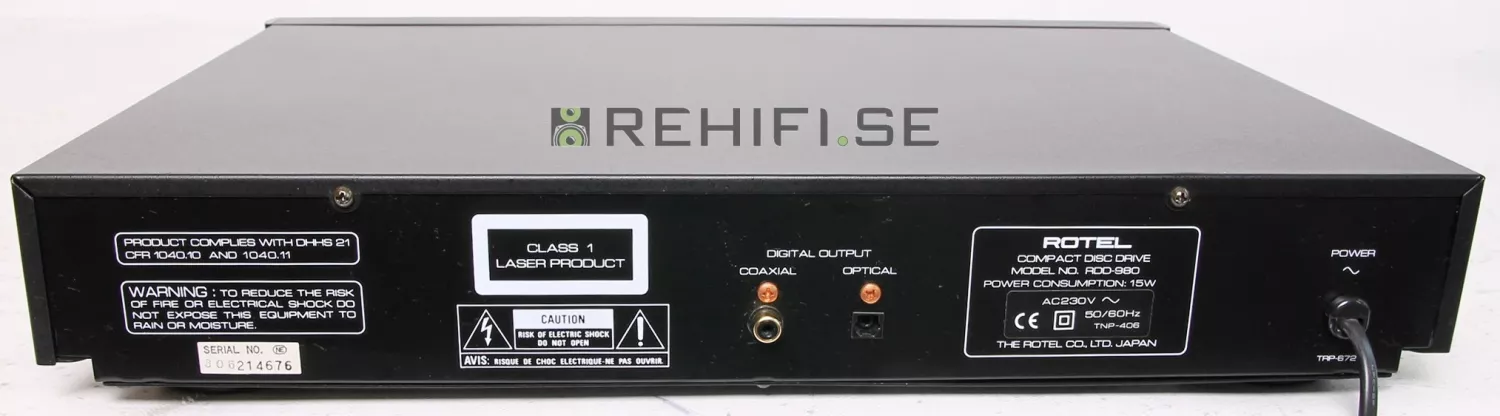 Rotel RDD-980 begagnad CD transport från Rehifi