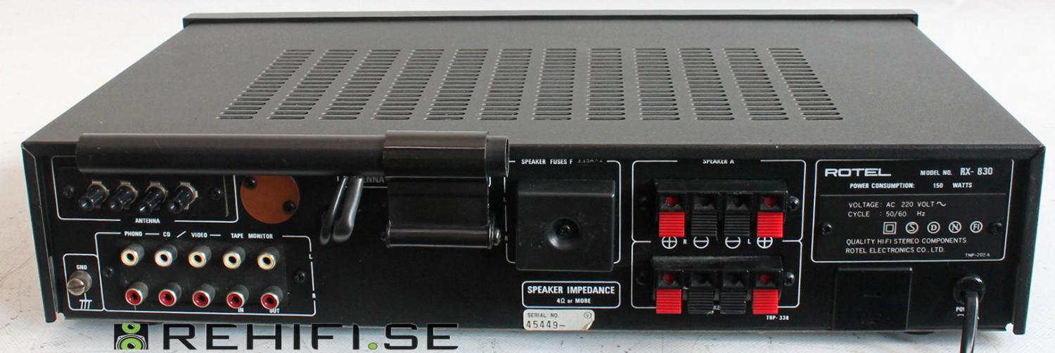 Rotel RX-830 begagnad receiver från Rehifi