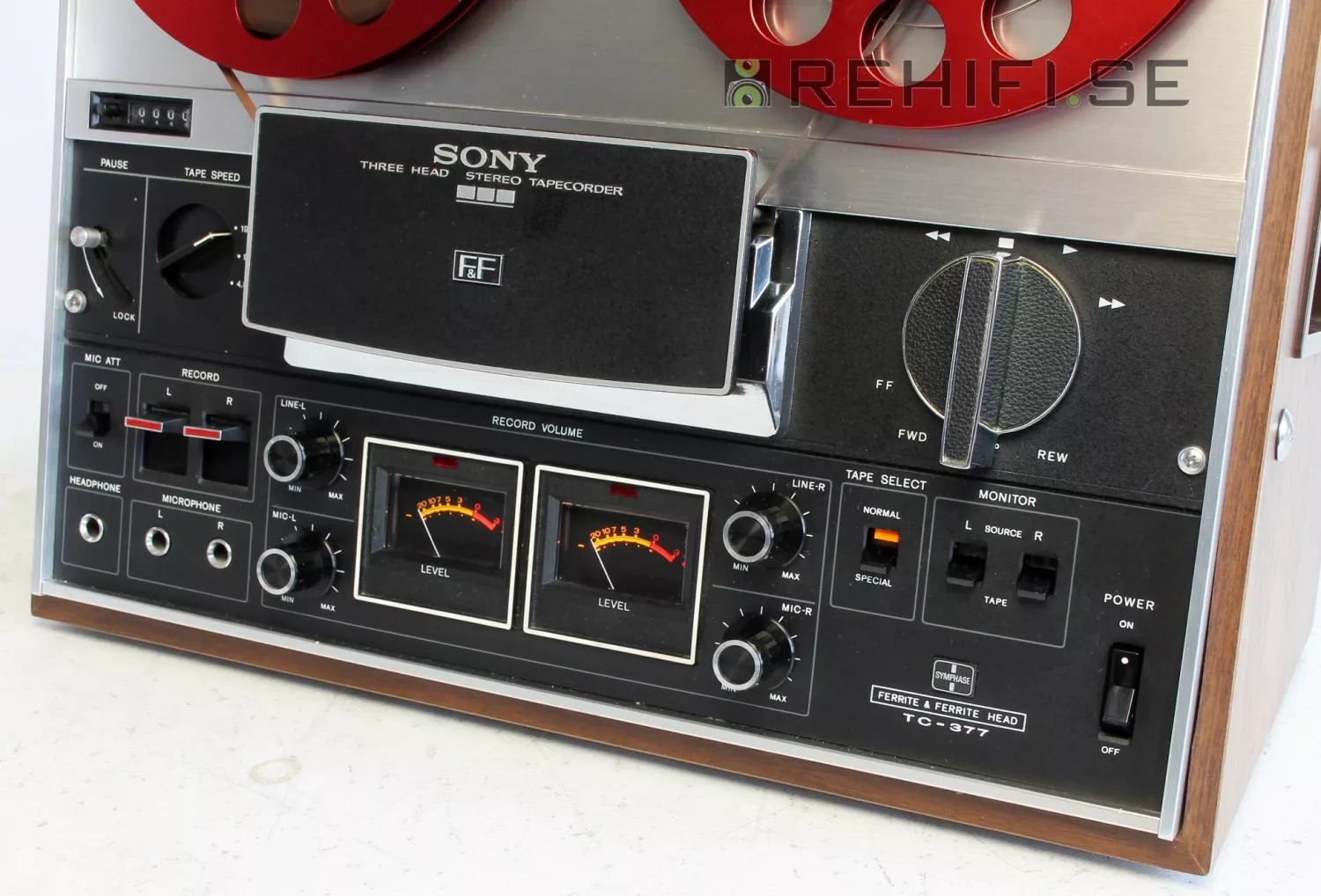 ENREGISTREUR DE BANDE stéréo vintage Sony TC-377 bobine à bobine 3 ENREGISTREUR DE BANDE stéréo vintage Sony TC-377 bobine à bobine 3