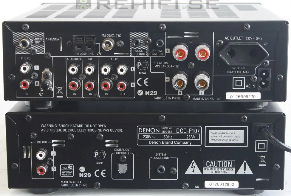 Denon DRA-F107 DCD-F107