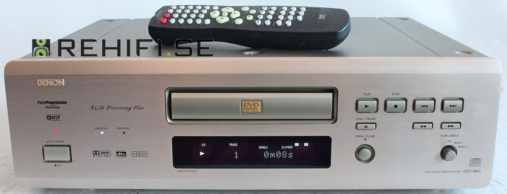 Denon DVD-3800 begagnad CD/DVD spelare från Rehifi