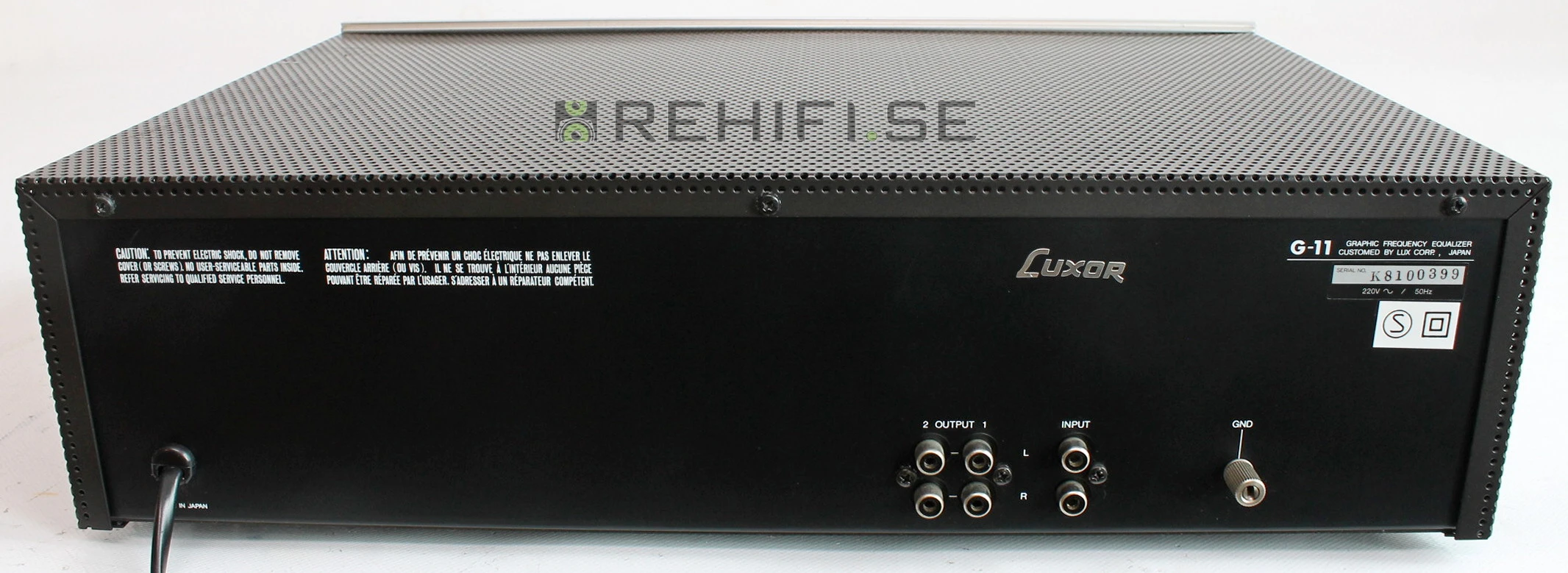 LUXMAN  Ｇ-11 Specifications of LUXMAN G-11 Luxman