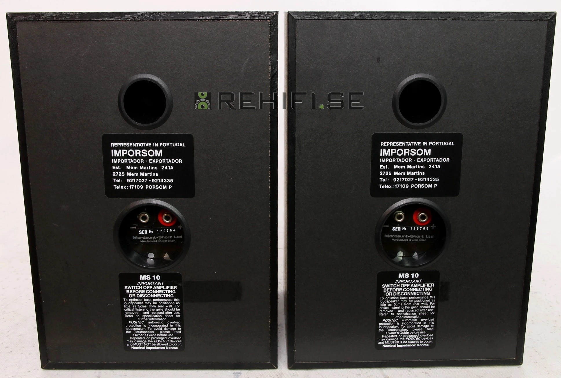 Mordaunt Short MS 10 begagnade stativhögtalare från Rehifi