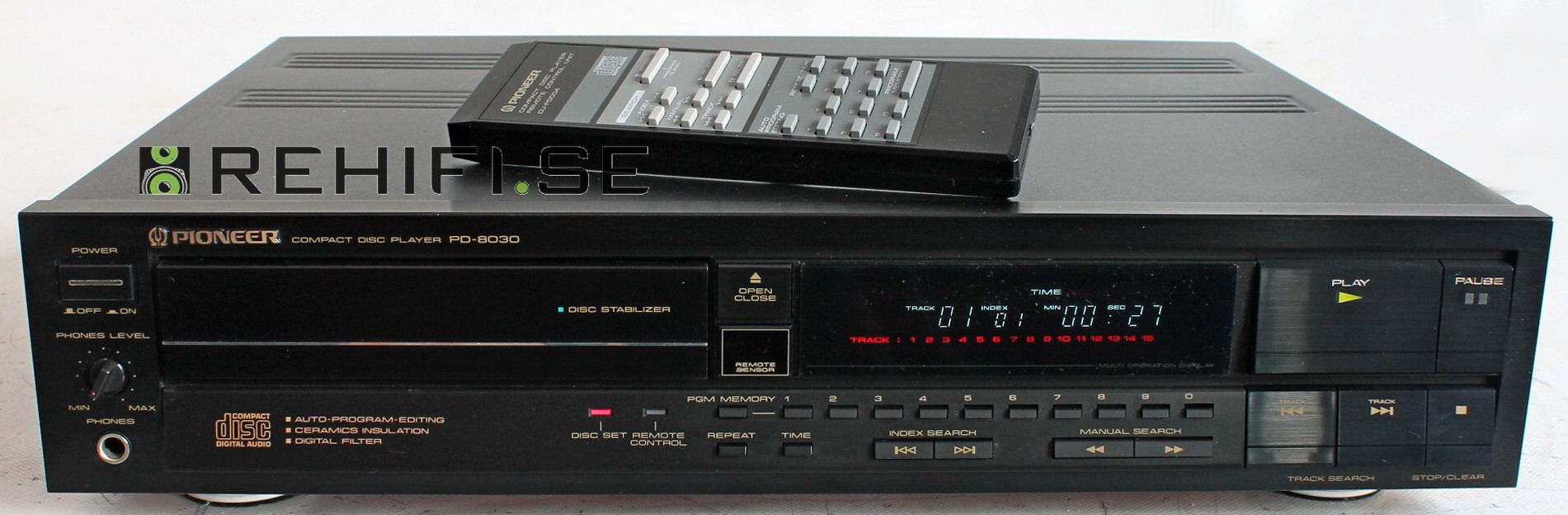 Pioneer PD-8030 begagnad CD spelare från Rehifi