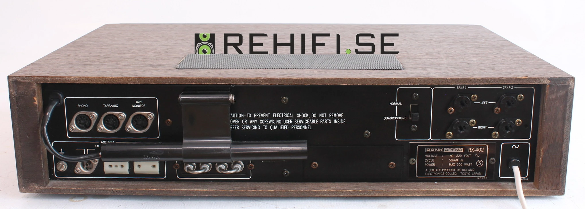 Récepteur Stéréo Rotel RX-402 – Pour Pièces Ou Réparation (avec Boîte)
