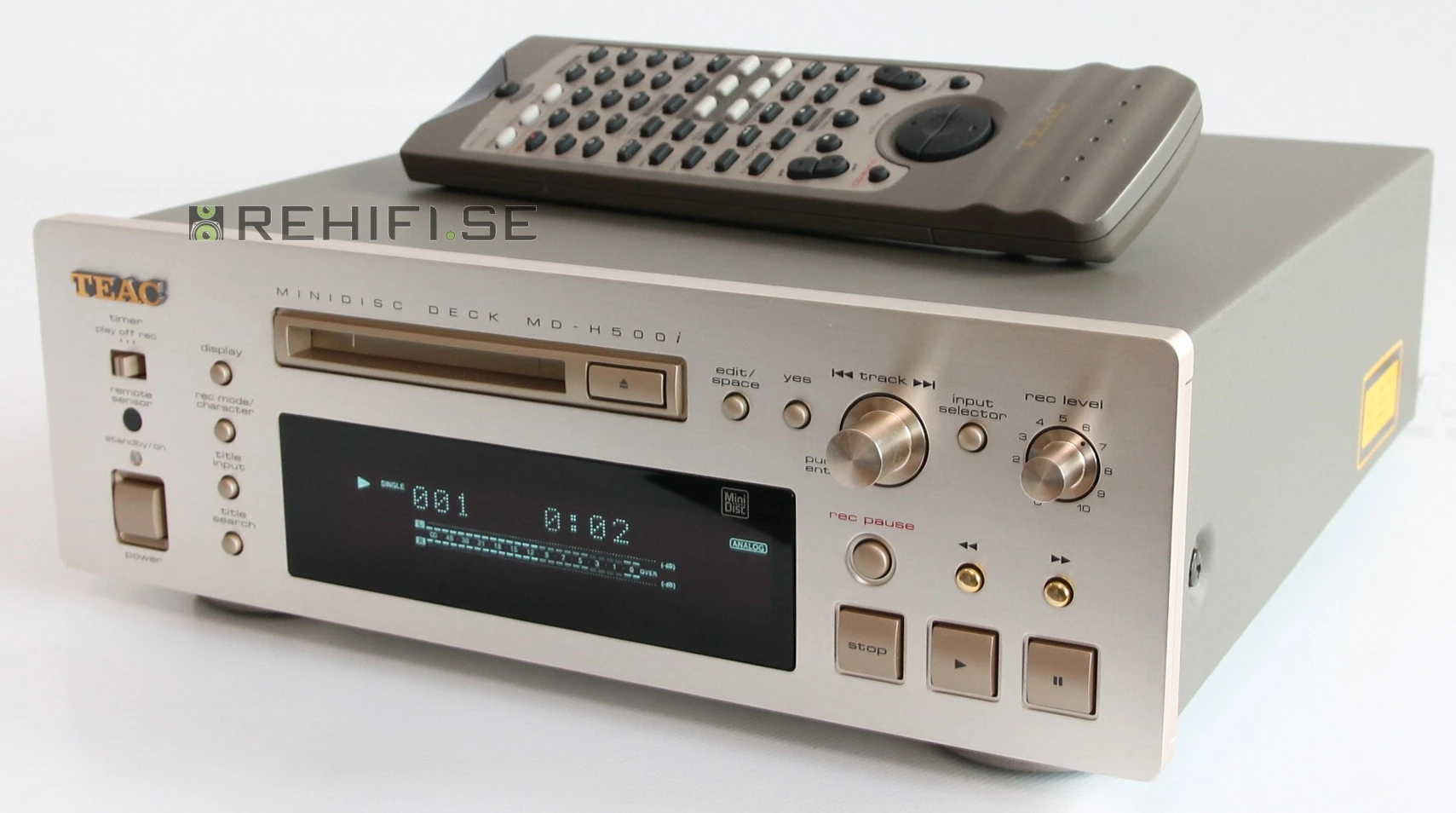 ティアック　 MD－Ｈ500i MDDECK TEAC MD-H500i [MiniDisc Wiki]