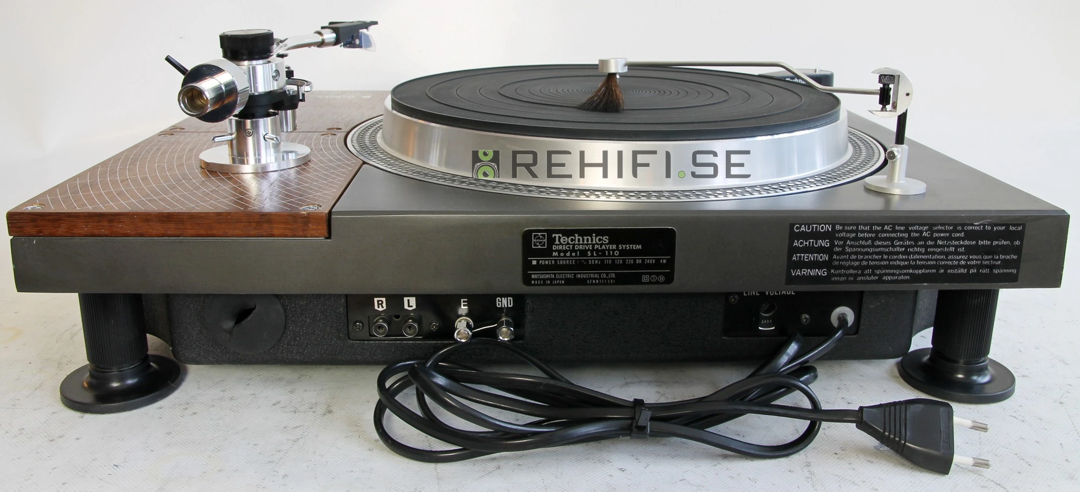 Technics SL-110 金田式ターンテーブル  UA-5045 A Technics SL-110 / Victor UA-5045 begagnad skivspelare från Rehifi
