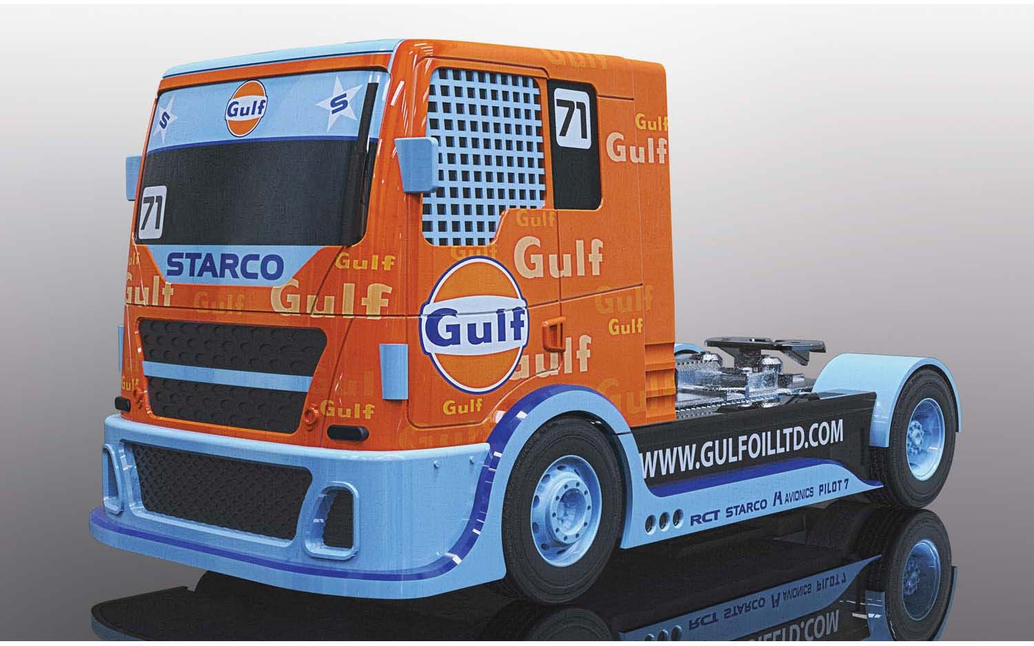 gulf racing truck