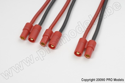 Y-lead Parallel 3.5mm gold connector, silicon wire
