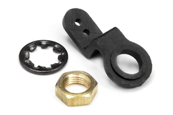 Throttle arm and nut set